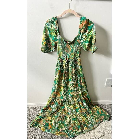 Betsey Johnson Dresses & Skirts - Betsey Johnson green tropical dress women's size small